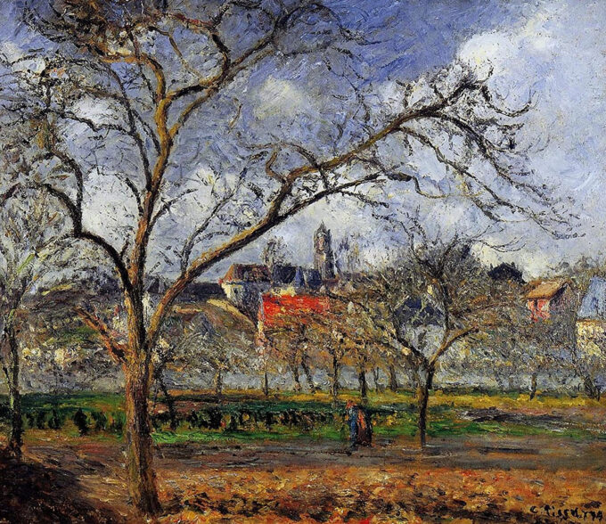 En el huerto de Pontoise en invierno – Camille Pissarro Camille Pissarro 2024-09-20