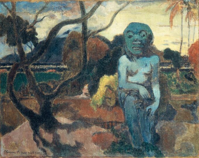 Rave te hiti aamu – Paul Gauguin « Rave te hiti aamu » significa « El árbol sagrado » en el idioma tahitiano Paul Gauguin 2024-09-20