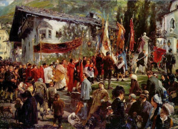 Procesión del Corpus Christi en Hofgastein – Adolph von Menzel Adolph von Menzel 2024-11-21