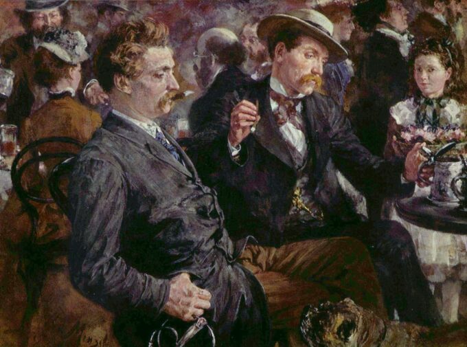 En el jardín de la cerveza – Adolph von Menzel Adolph von Menzel 2024-09-20