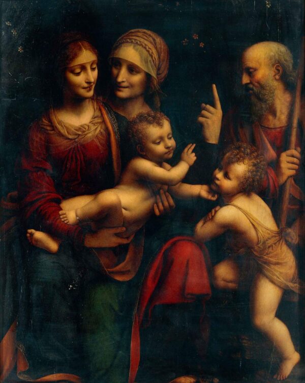 Santa Ana, la Virgen, el Niño Jesús y San Juan Bautista niño – Leonardo da Vinci Leonardo da Vinci 2024-11-21