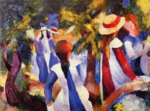 Chica bajo los árboles – August Macke August Macke 2024-11-21