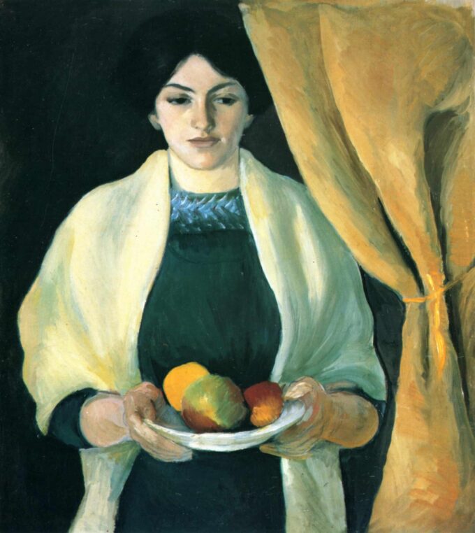 Retrato con manzanas: esposa del artista – August Macke August Macke 2024-09-20