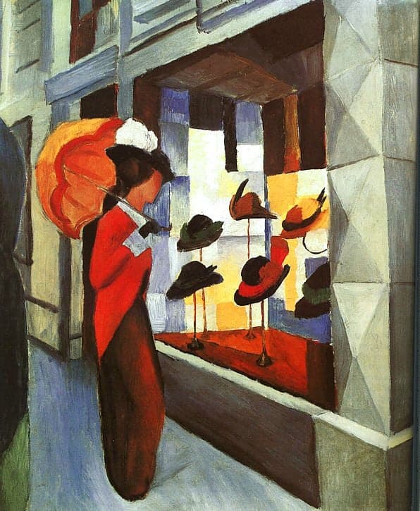 Mujer frente a una tienda de sombreros – August Macke August Macke 2024-09-20