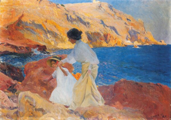 Clotilde y Elena en las rocas, Jávea – Sorolla Joaquín Sorolla 2024-11-21