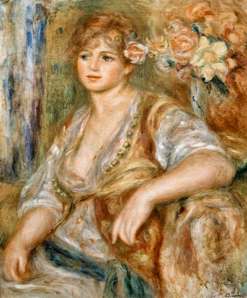 Mujer rubia con la rosa en el cabello – Pierre-Auguste Renoir Pierre-Auguste Renoir 2024-09-20