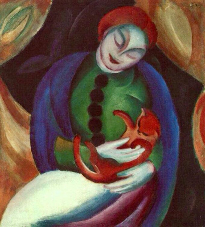 Chica con gato II – Franz Marc Franz Marc 2024-09-19