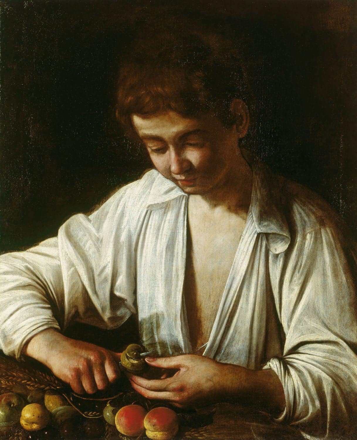 Chico pelando una fruta c.1593 – Caravaggio Caravaggio 2024-09-20 2