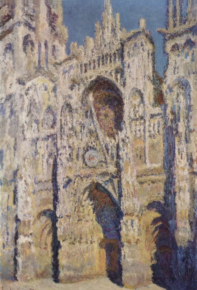 La Catedral de Ruan. El portal y la torre de Saint-Romain, pleno sol; armonía azul y oro (W1360) – Claude Monet Claude Monet 2024-09-19