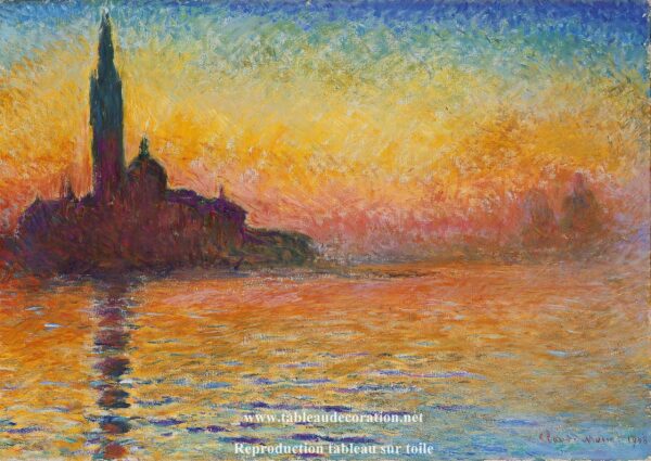 San Jorge Mayor al atardecer – Cuadro de Claude Monet Claude Monet 2024-11-21