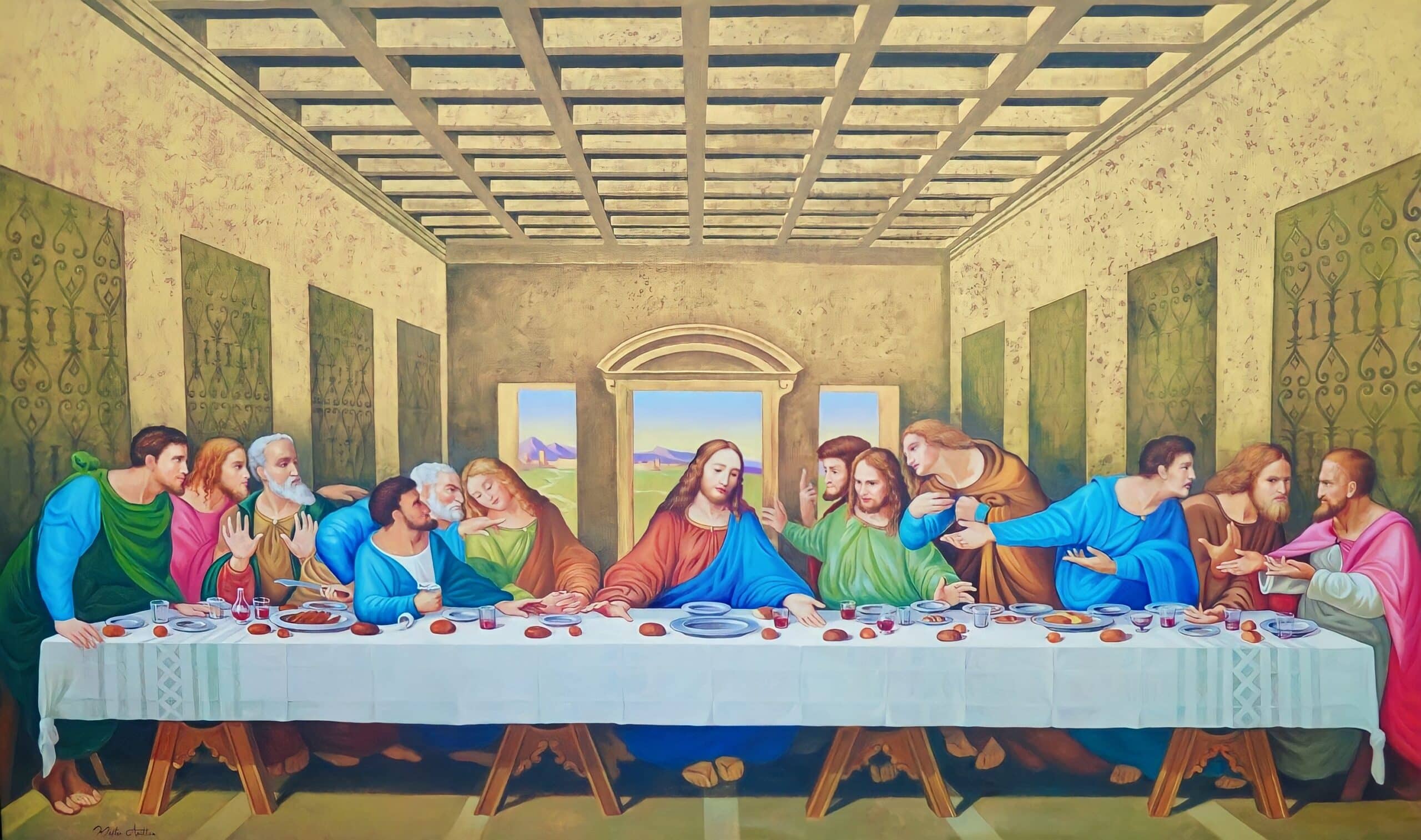 La Última Cena (Leonardo Da Vinci) – Reproducción en stock – 270 X 160 CM La Galería de Arte Master Apollon 2024-09-19 2