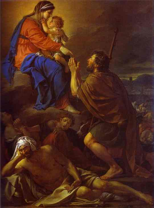 San Roque intercediendo ante la Virgen por los enfermos de la peste – Jacques-Louis David Jacques-Louis David 2024-11-21