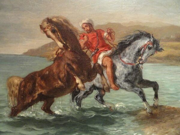 Dos caballos emergen del mar – Eugène Delacroix Eugène Delacroix 2024-11-21