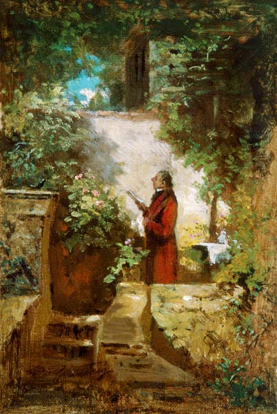 El lector de periódicos en el jardín de la casa – Carl Spitzweg Carl Spitzweg 2024-09-20