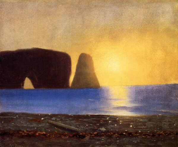 El sol se pone, roca Percé, Gaspé, Quebec, 1867 – William Bradford William Bradford 2024-12-22