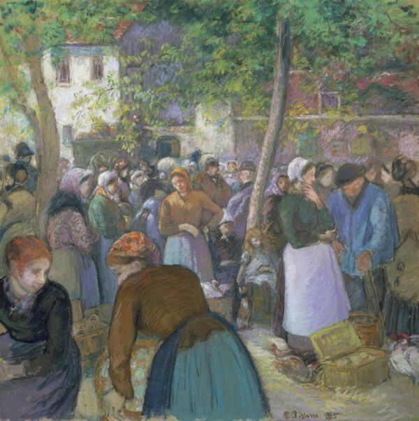 El mercado de aves de corral, Gisors – Camille Pissarro Camille Pissarro 2024-11-21