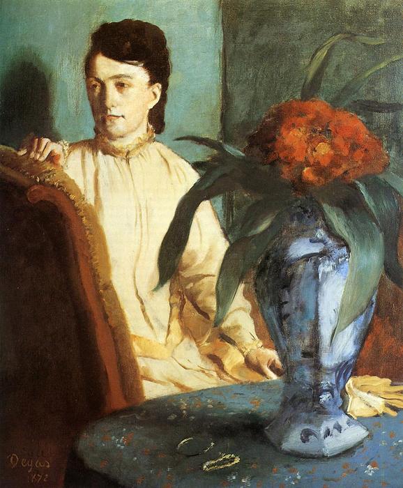 Dame y jarrón de flores chinas – Edgar Degas Edgar Degas 2024-09-20