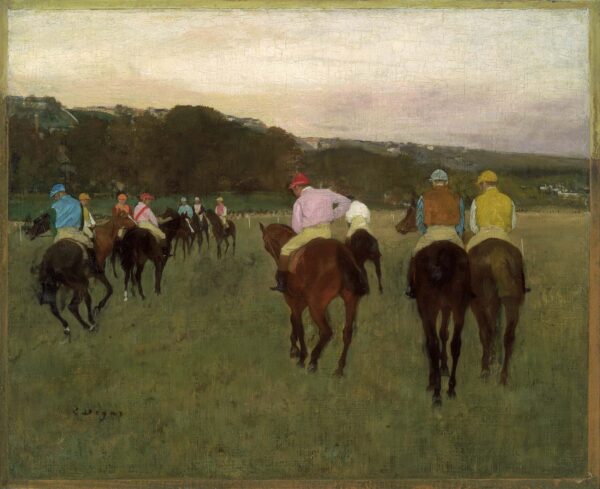 Caballos de carrera en Longchamp – Edgar Degas Edgar Degas 2024-11-21