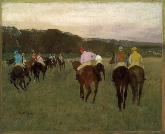 Caballos de carrera en Longchamp – Edgar Degas Edgar Degas 2024-09-20