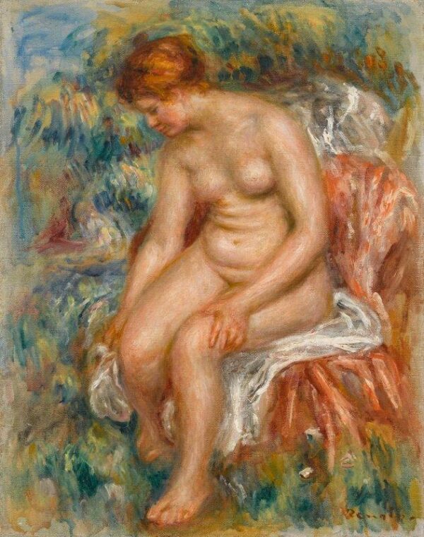 Bañista sentada secándose una pierna – Pierre-Auguste Renoir Pierre-Auguste Renoir 2024-11-21