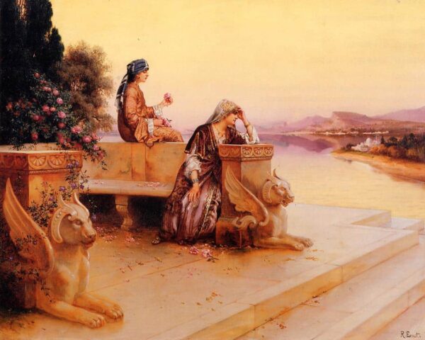 Mujeres árabes elegantes en una terraza al atardecer – Rudolf Ernst Rudolf Ernst 2025-01-18