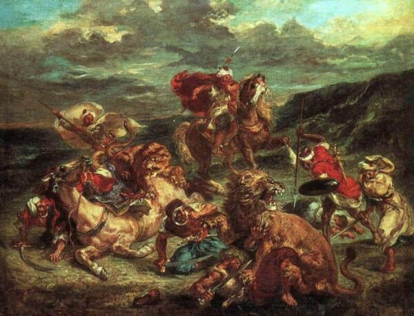 Caza de leones – Eugène Delacroix Eugène Delacroix 2024-11-21