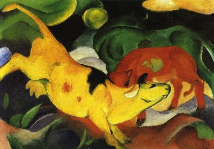 Vacas Rojas Verdes Amarillas – Franz Marc Franz Marc 2024-09-19