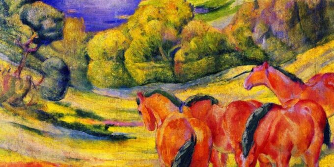 Gran Paisaje I (Paisaje con caballos rojos) – Franz Marc Franz Marc 2024-09-19