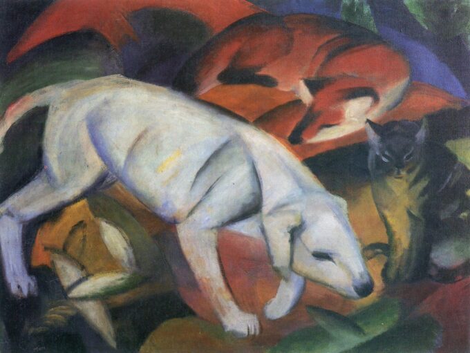 Tres animales (perro, zorro y gato) – Franz Marc Franz Marc 2024-09-19