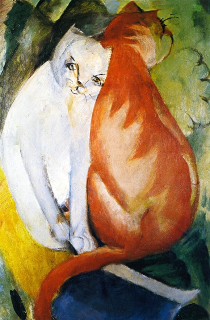 Chats, rojo y blanco – Franz Marc Franz Marc 2024-09-19