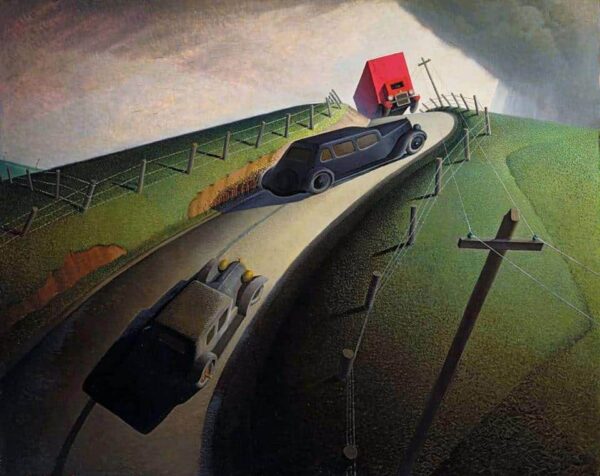 Muerte en el camino de la cresta, 1935 – Grant Wood Grant Wood 2024-11-21