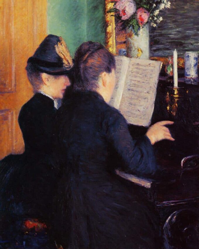 La lección de piano – Caillebotte Gustave Caillebotte 2024-09-20