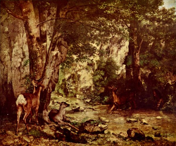 Entrega de ciervos en el arroyo de la fuente del placer – Gustave Courbet Gustave Courbet 2024-11-21