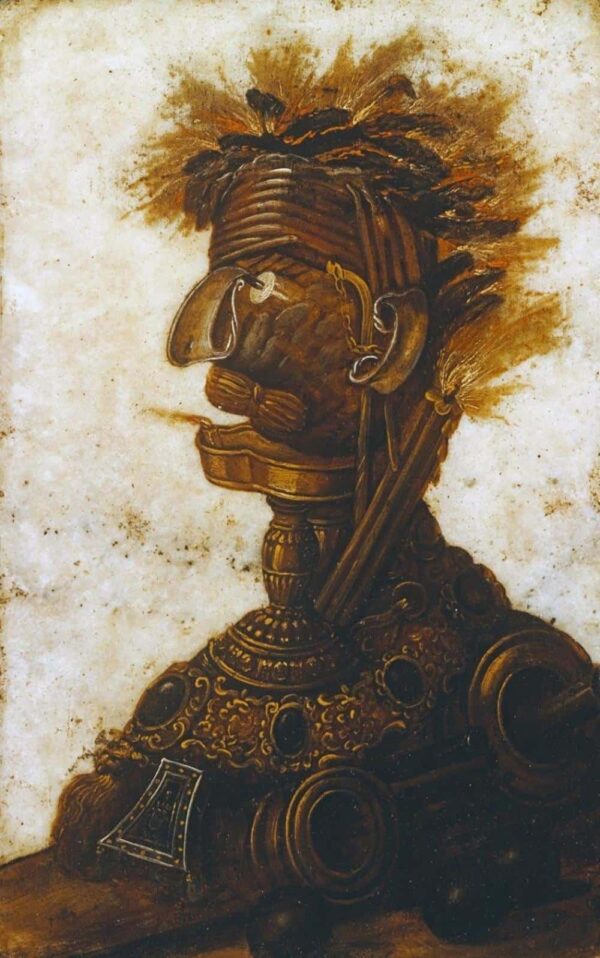 Obra: Cabezas antropomórficas representando uno de los cuatro elementos – el fuego – Arcimboldo Giuseppe Arcimboldo 2024-11-21