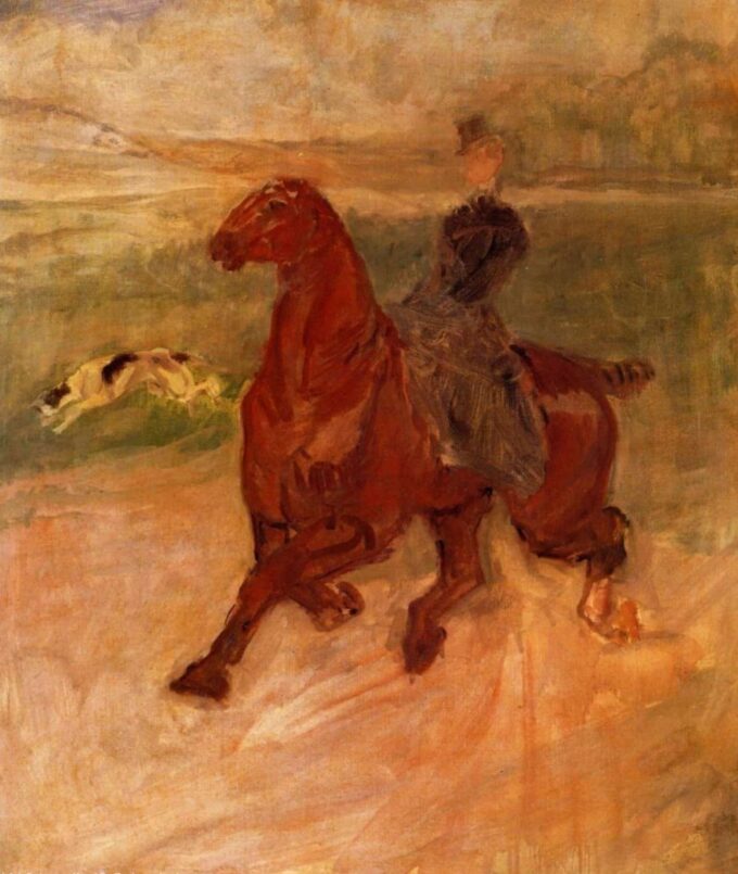 Mujer jinete y perro – Toulouse Lautrec Henri de Toulouse-Lautrec 2024-09-20