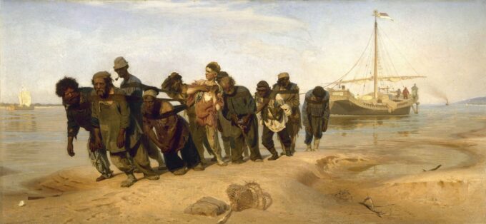 Los transportistas de barcazas en el Volga – Ilya Repin Iliá Repin 2024-09-19