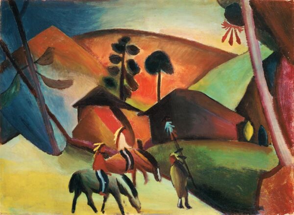 Indígenas americanos a caballo – August Macke August Macke 2024-11-21