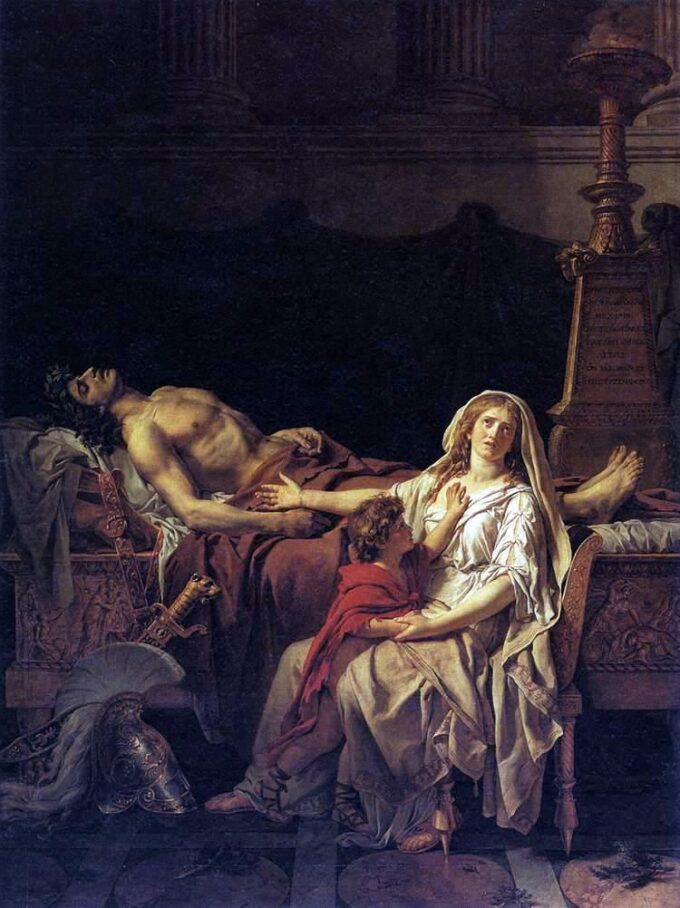 Andrómaca llorando a Héctor – Jacques-Louis David 2024-09-19