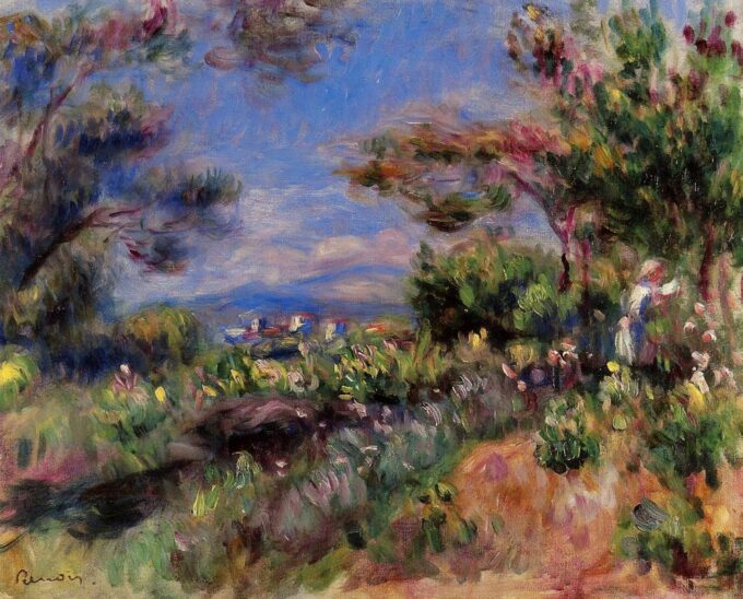 Mujer joven en un paisaje de Cagnes – Pierre-Auguste Renoir Pierre-Auguste Renoir 2024-09-20