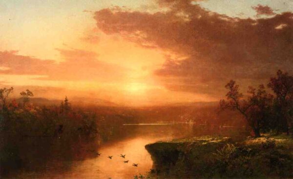 Puesta de sol sobre el lago George – John Frederick Kensett John Frederick Kensett 2024-12-19