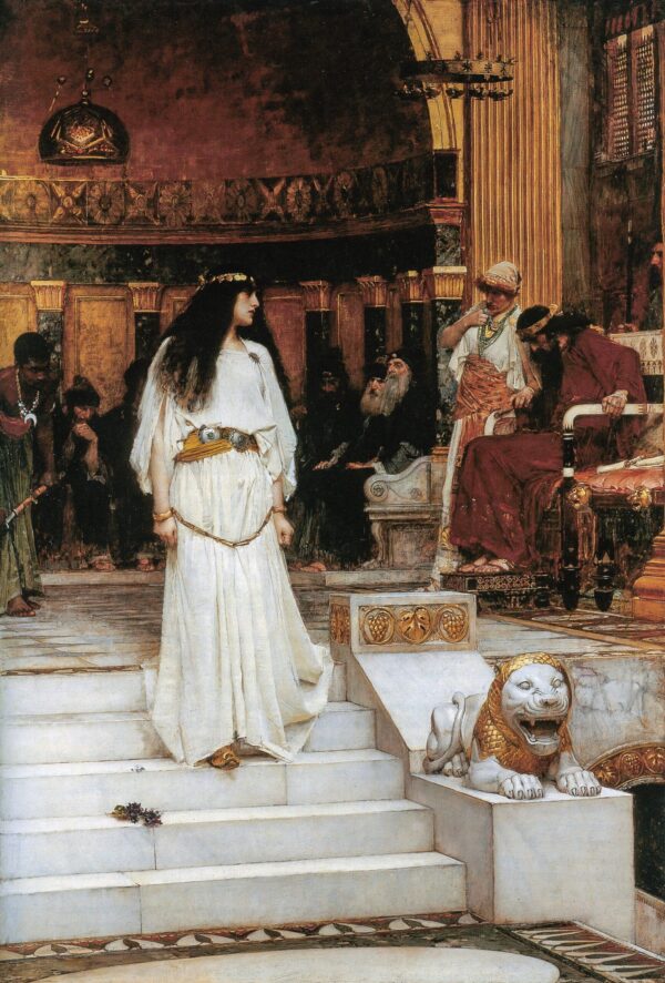 Mariamne abandonando el asiento del juicio de Herodes – John William Waterhouse John William Waterhouse 2024-11-21