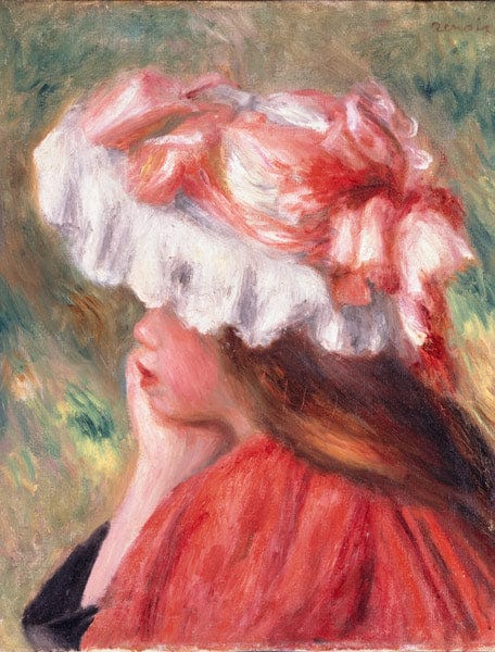 Una joven mujer con un sombrero rojo – Pierre-Auguste Renoir Pierre-Auguste Renoir 2024-11-21