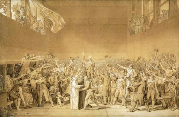 El juramento de la cancha de tenis, 20 de junio de 1789 – Jacques-Louis David Jacques-Louis David 2024-11-21