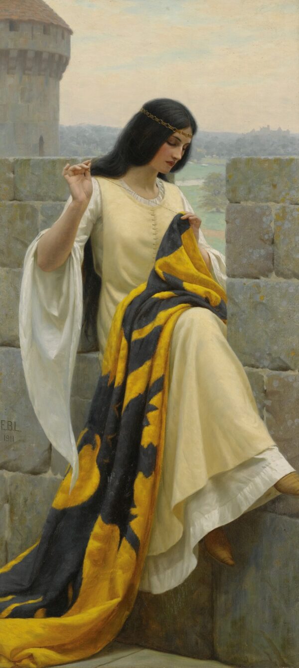 Dame bordando la bandera – Edmund Leighton Edmund Leighton 2024-11-21