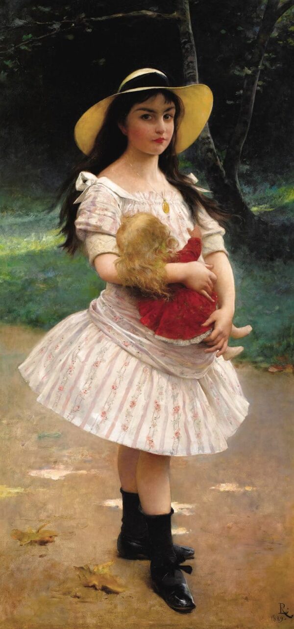 Retrato de una joven con una muñeca, 1889 – Lionel Royer Lionel Royer 2024-11-21