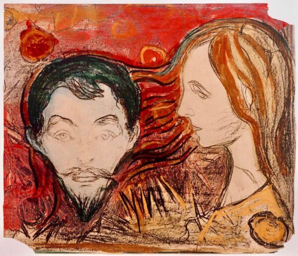 Cabeza de hombre en el cabello de una mujer – Edvard Munch Edvard Munch 2024-11-21