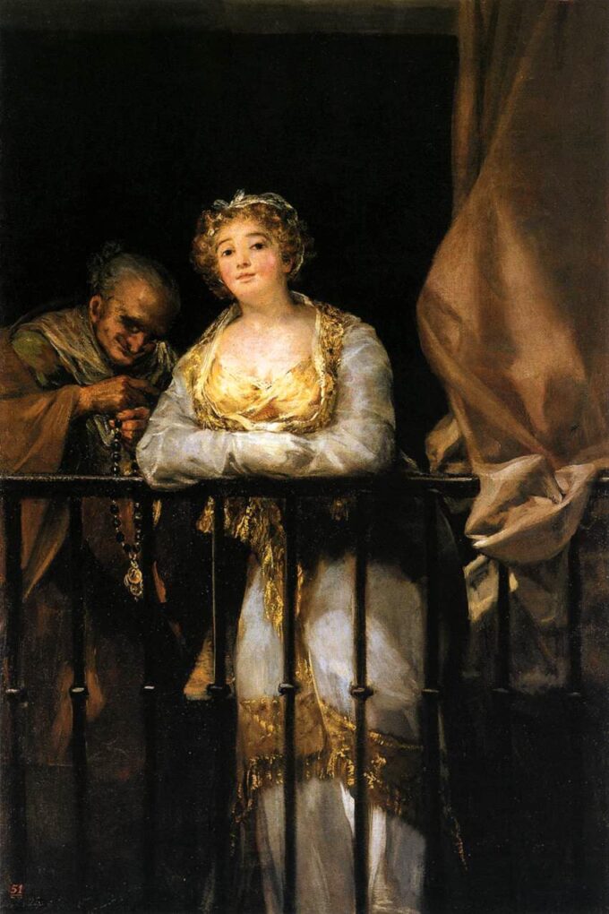 Maja y Célestine en el balcón – Francisco de Goya Francisco de Goya 2024-09-20