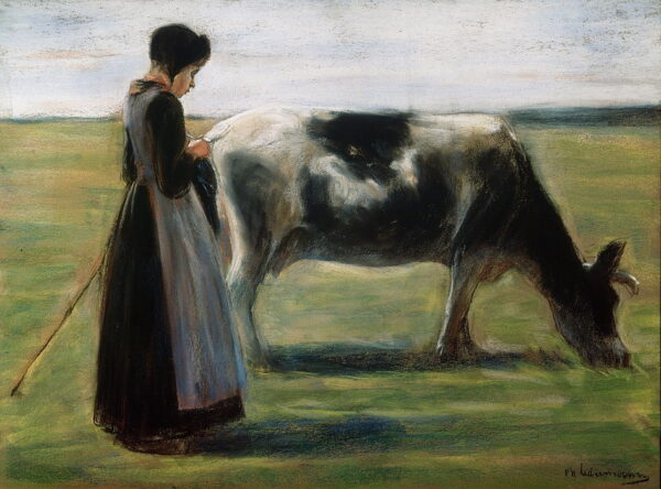 Granjera con una vaca – Max Liebermann Max Liebermann 2024-12-26