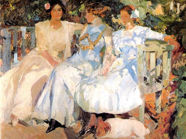 Mi esposa y mis hijas en el jardín – Sorolla Joaquín Sorolla 2024-11-21