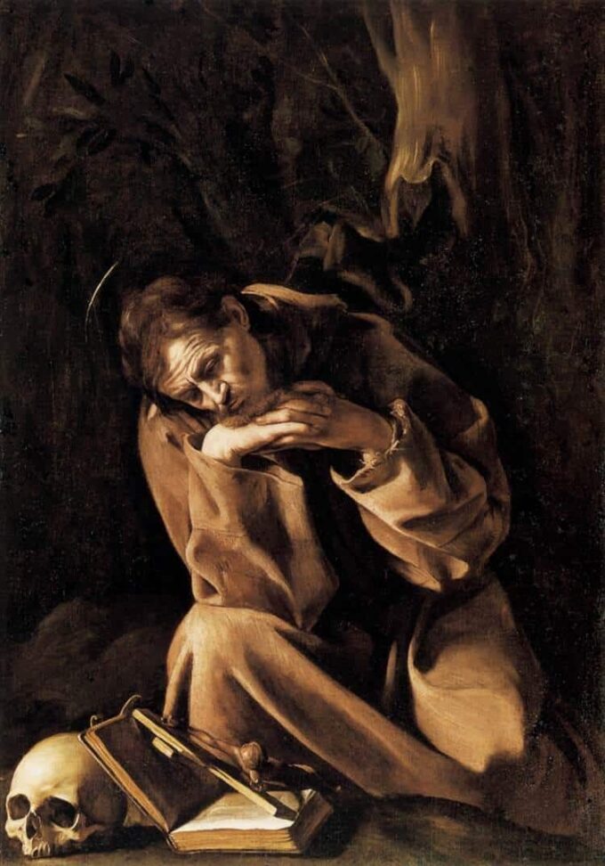 San Francisco en meditación sobre el crucifijo – Caravaggio Caravaggio 2024-09-19